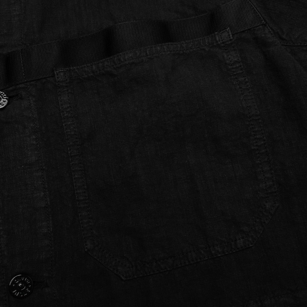 Lino Nylon Tela Field Jacket - Black