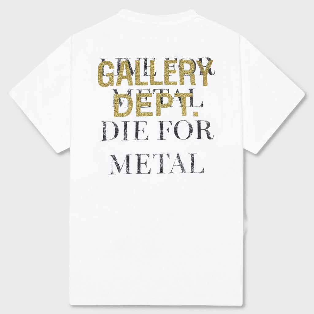 Live For Metal Tee - Light Archival White