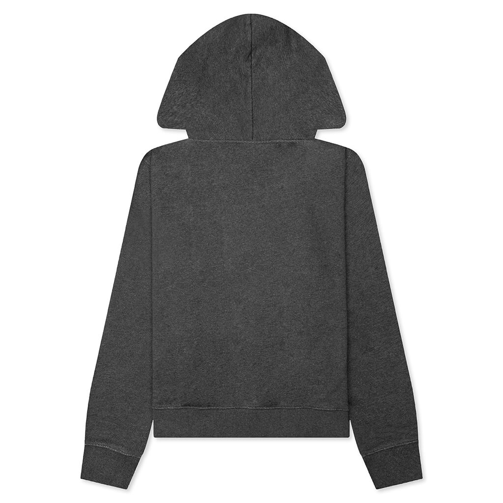 Logo Slim Hoodie - Melange Grey