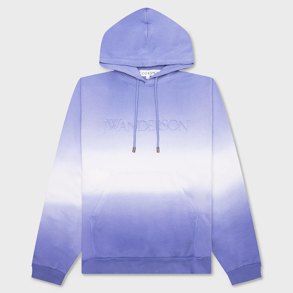 Logo Embroidery Gradient Hoodie - Lavender