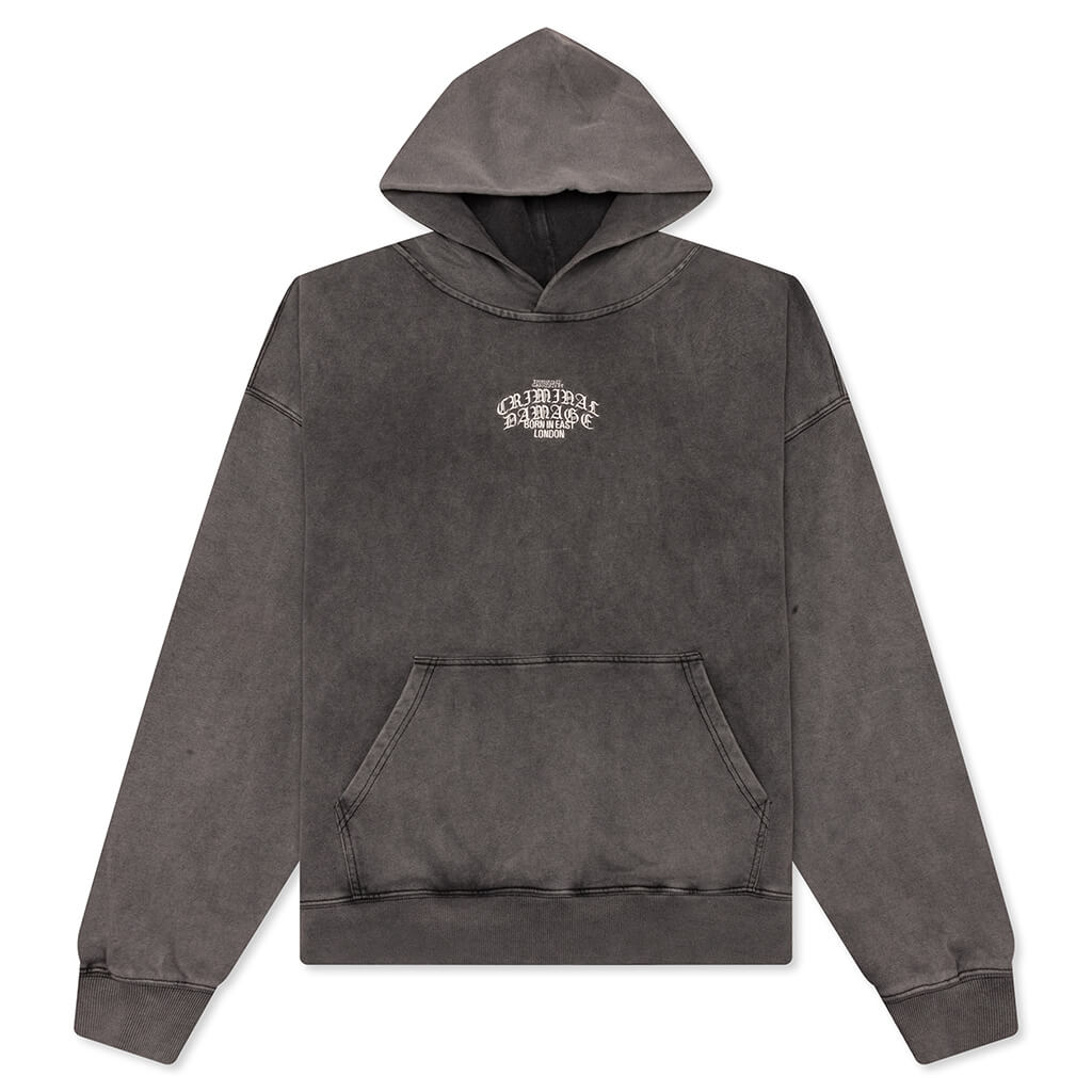 Logo Mania Hood - Washed Grey