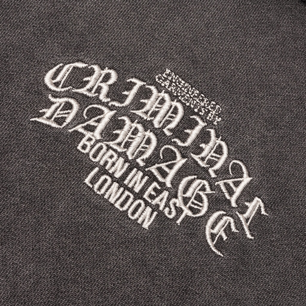 Logo Mania Hood - Washed Grey