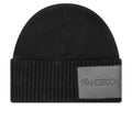 Logo Patch Beanie - Black