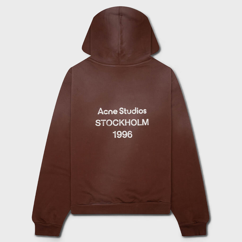 Logo Hooded Sweater - Chocolate Brown