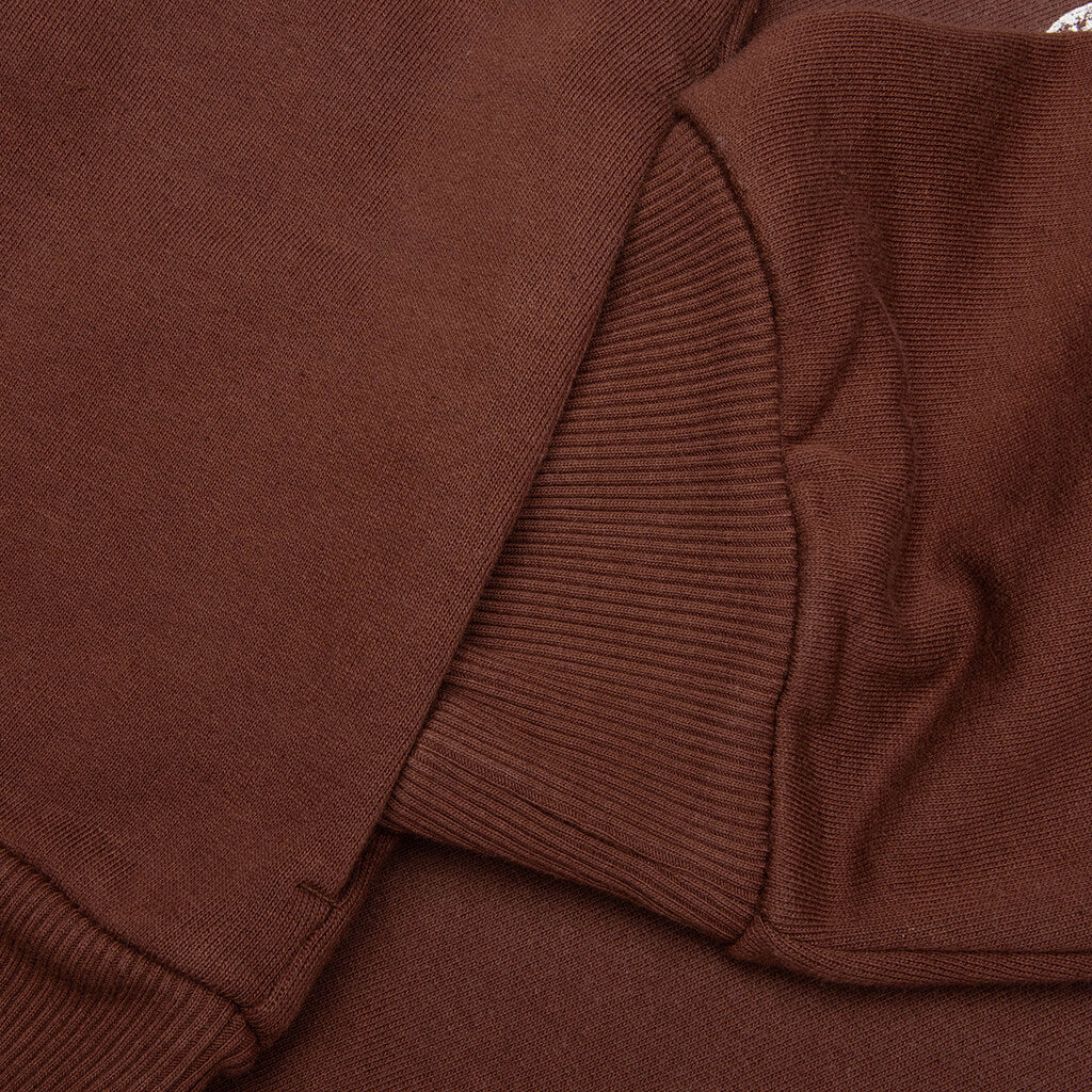 Logo Hooded Sweater - Chocolate Brown