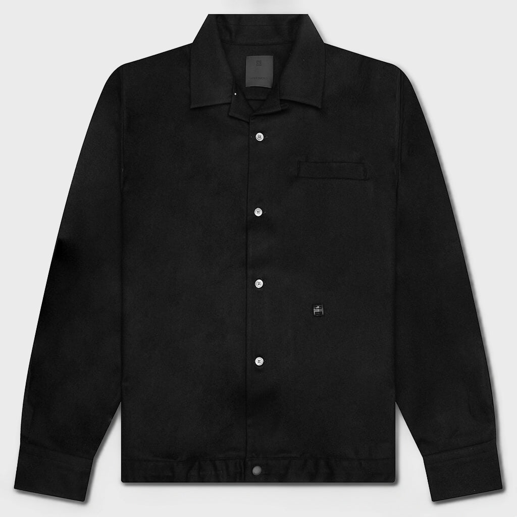 Long Sleeve Overshirt - Black