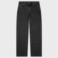 Loose Lightweight Denim Trousers - Lava Stone