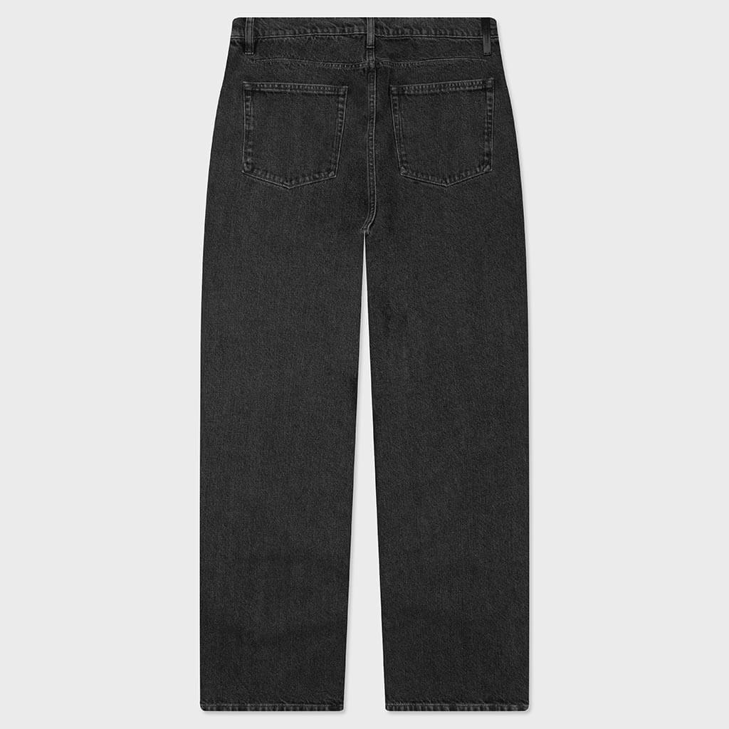 Loose Lightweight Denim Trousers - Lava Stone