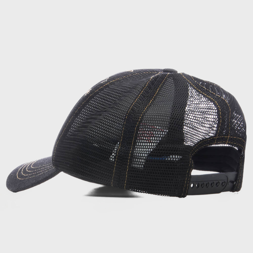 Love For Life Trucker Cap - Black Denim