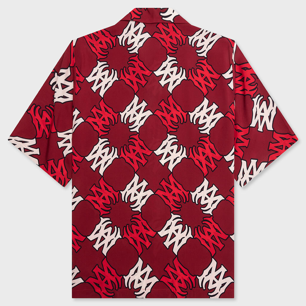 MA Quad Bowling Shirt - Deep Red