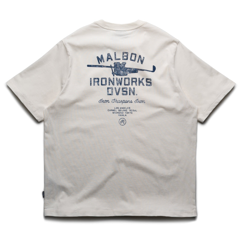 Malbon Golf Vista Ironworks Tee - Ivory