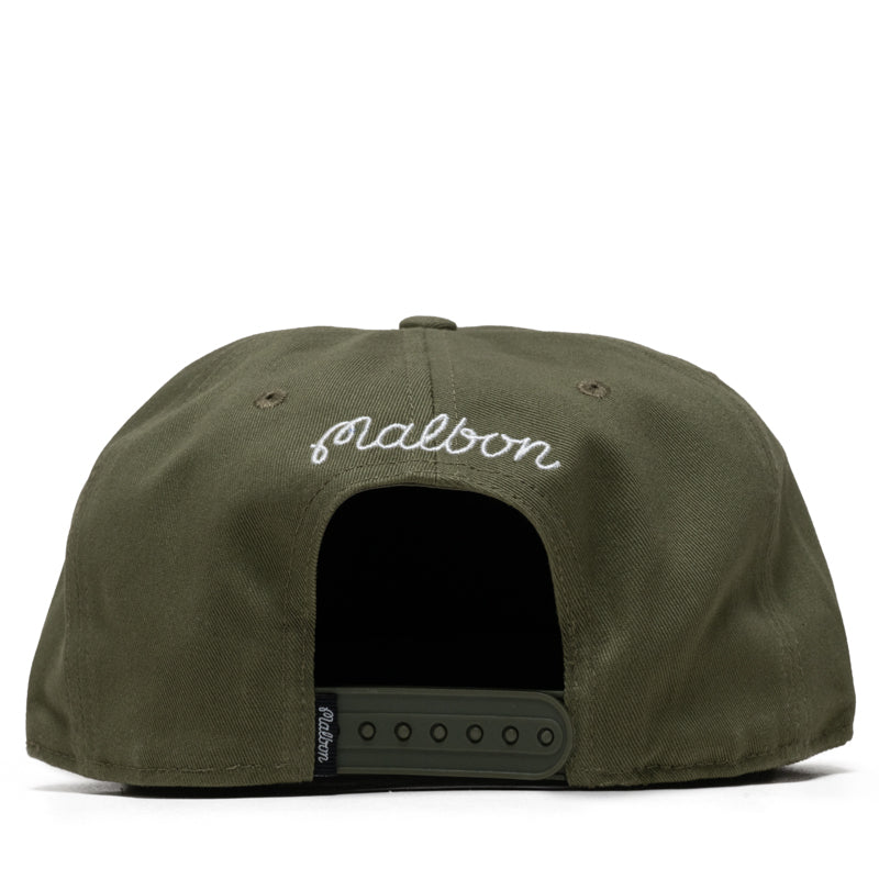 Malbon Golf Benchmark Snapback - Military Green