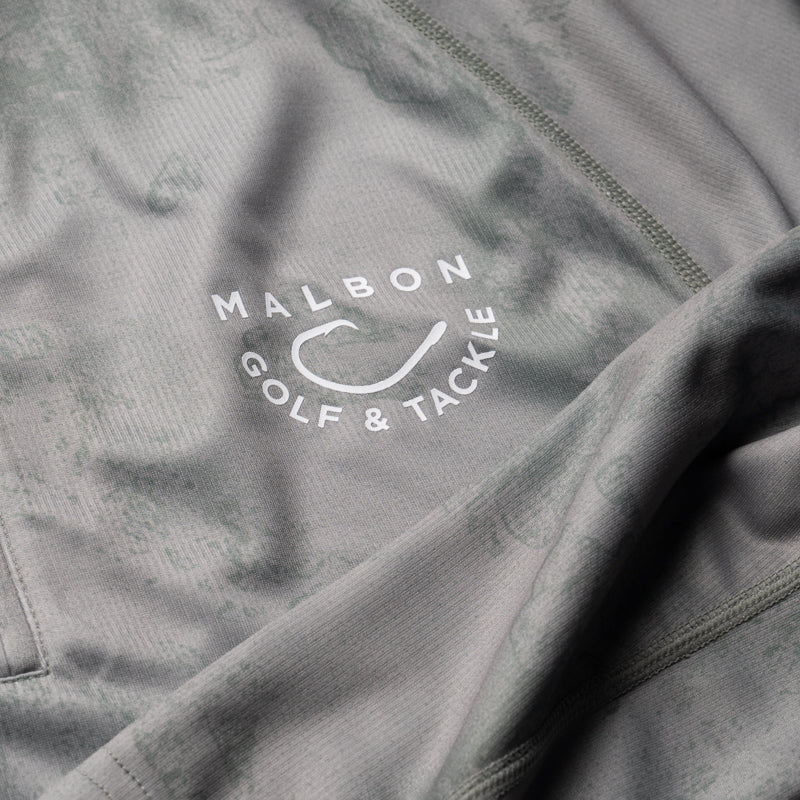 Malbon Golf And Tackle Sunshirt - Steel Ripple