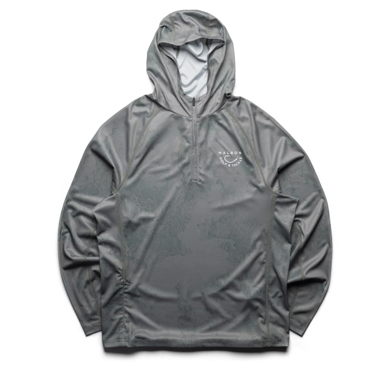 Malbon Golf And Tackle Sunshirt - Steel Ripple