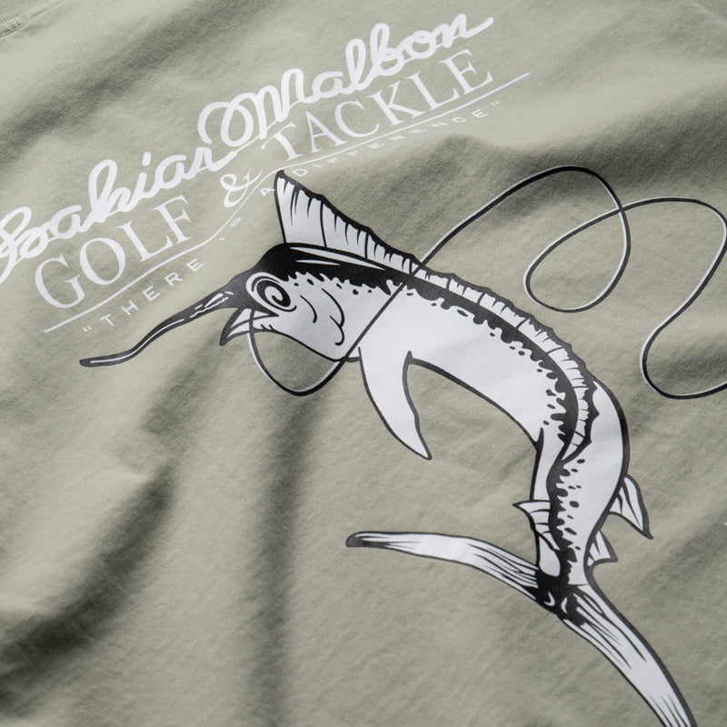 Malbon Golf Bermuda Bahiar Tee - Seagrass