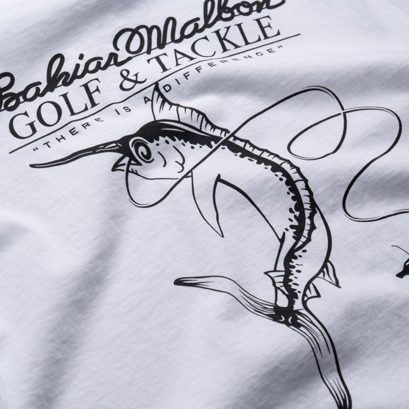 Malbon Golf Bermuda Bahiar Tee - White