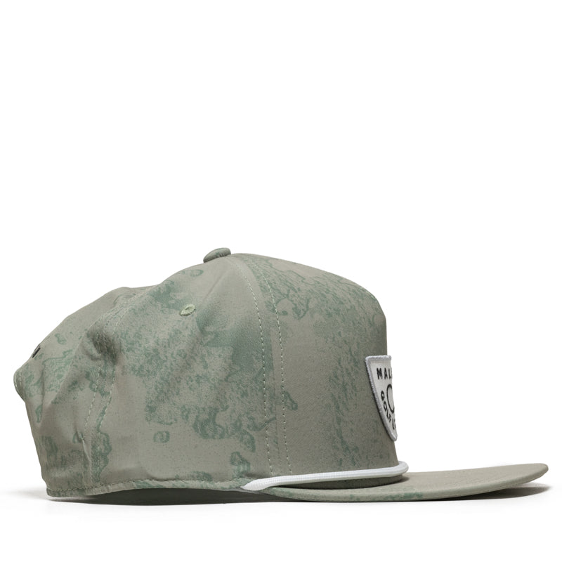 Malbon Golf And Tackle Snapback - Steel Ripple