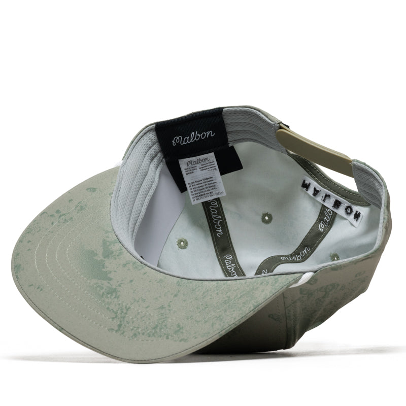 Malbon Golf And Tackle Snapback - Steel Ripple