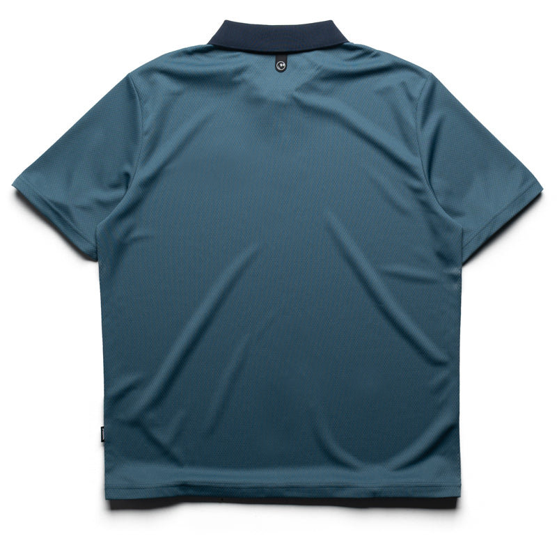 Malbon Golf Fairway Hex Polo - Slate