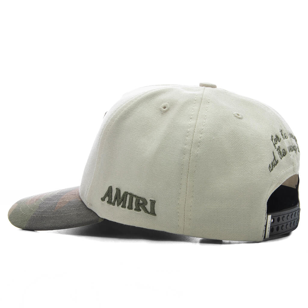 MA Outline Camo Canvas Hat - Alabaster