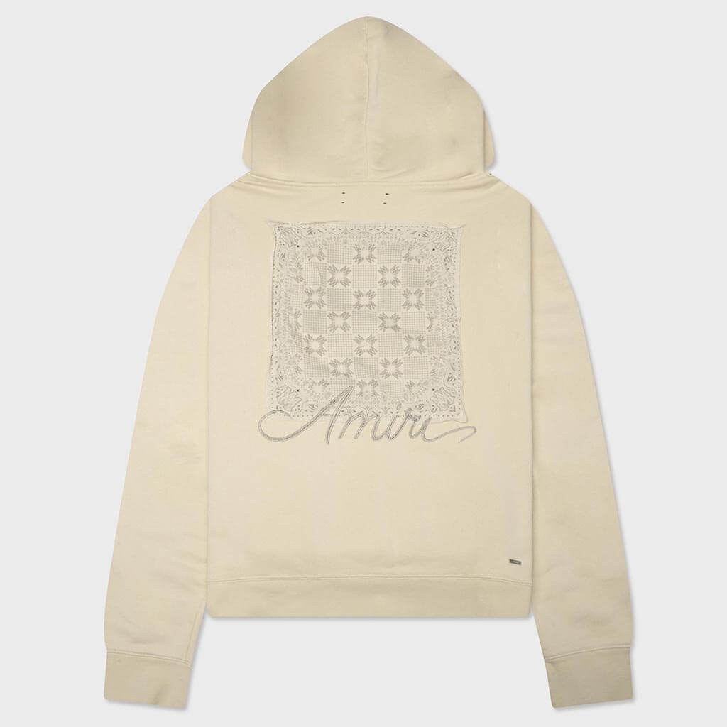 MA Quad Checkerboard Hoodie - Alabaster