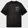 MA Quad Flames Oversized Tee - Black