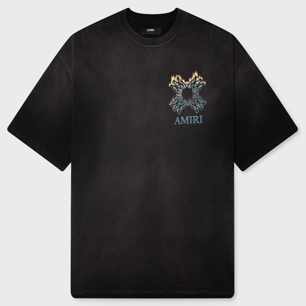 MA Quad Flames Oversized Tee - Black