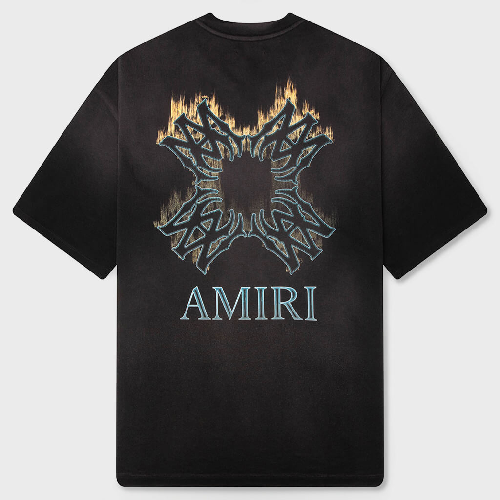 MA Quad Flames Oversized Tee - Black