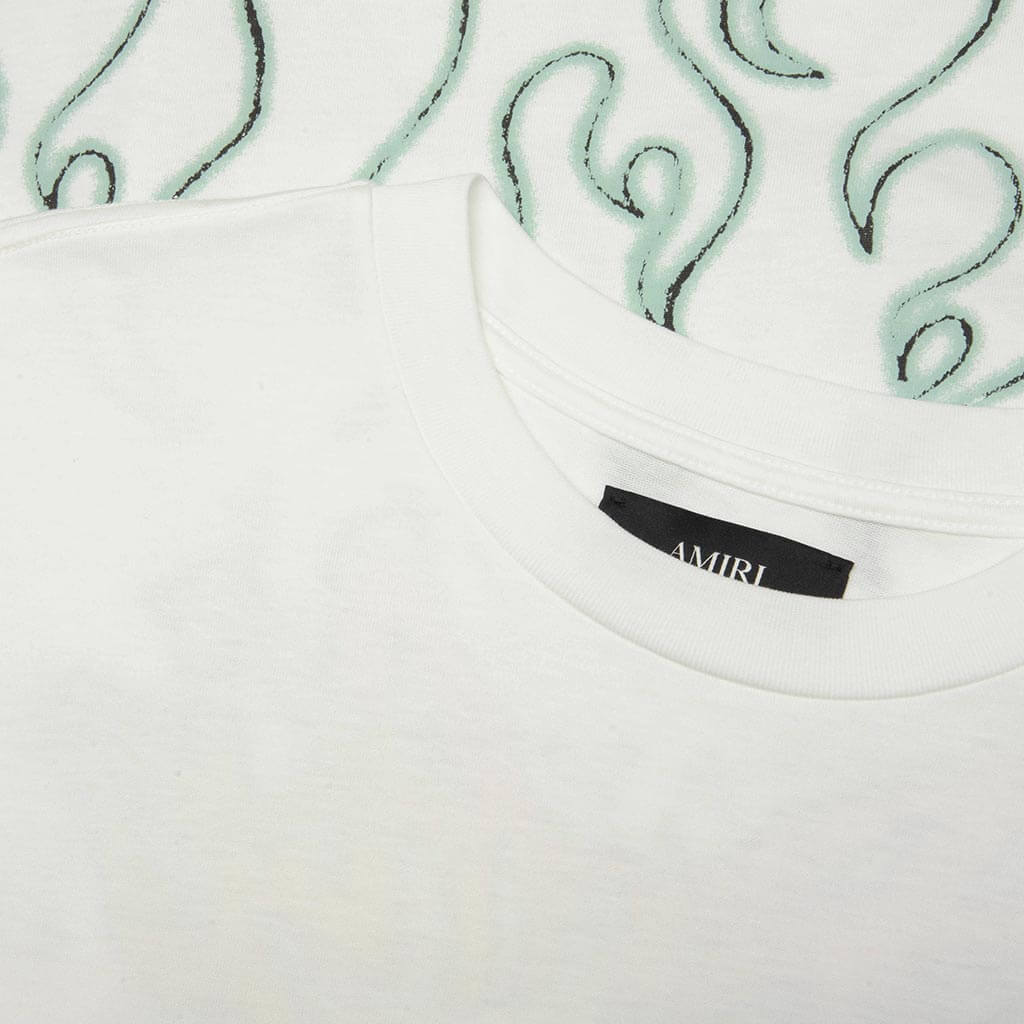 MA Quad Flames OS Tee - Ivory