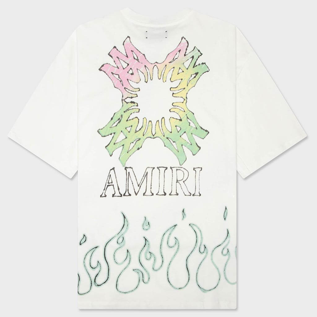 MA Quad Flames OS Tee - Ivory