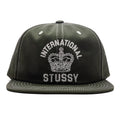 Mid International Crown Strapback Cap - Dark Olive