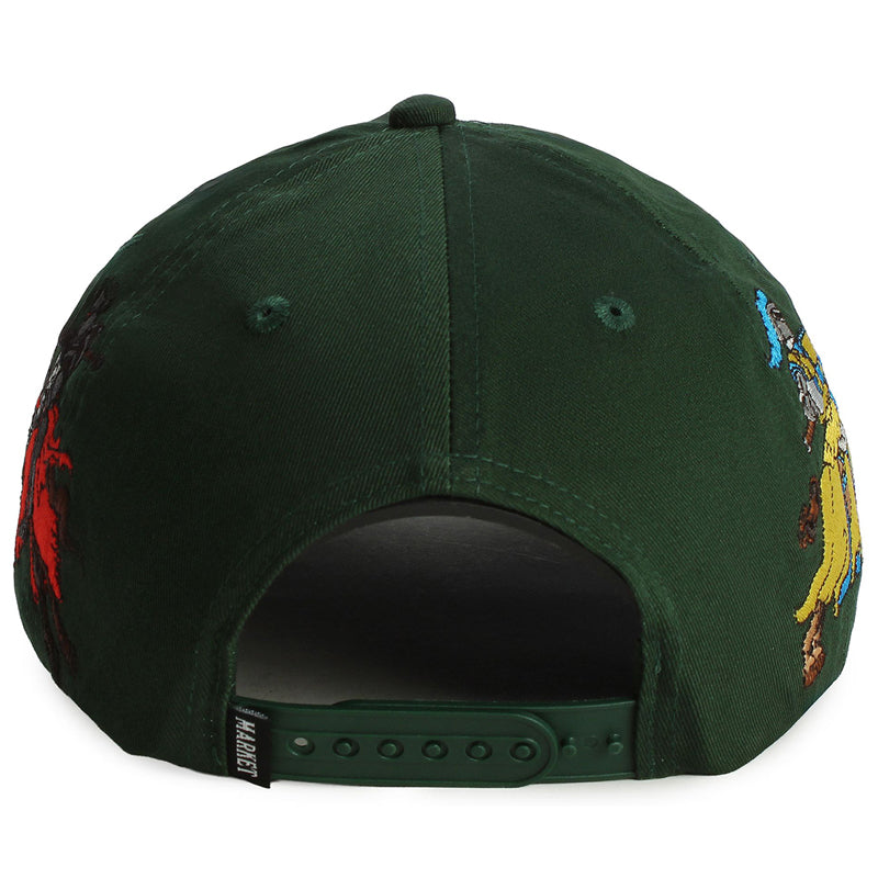 Market Jousting Duel 5 Panel Hat - Dark Green