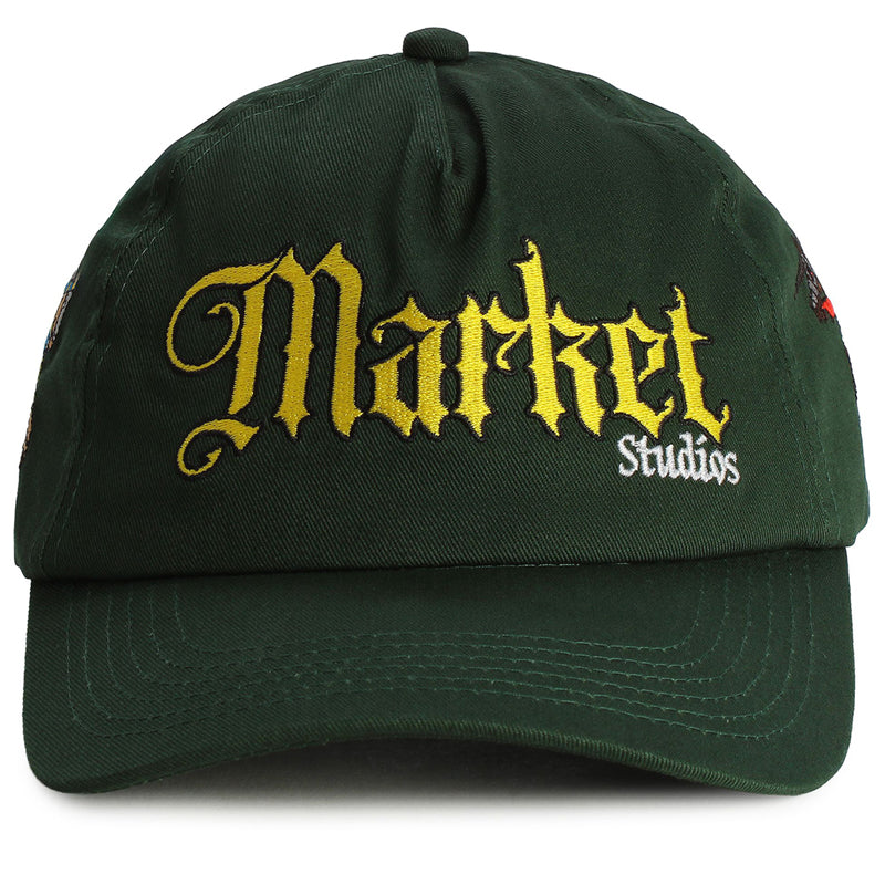 Market Jousting Duel 5 Panel Hat - Dark Green