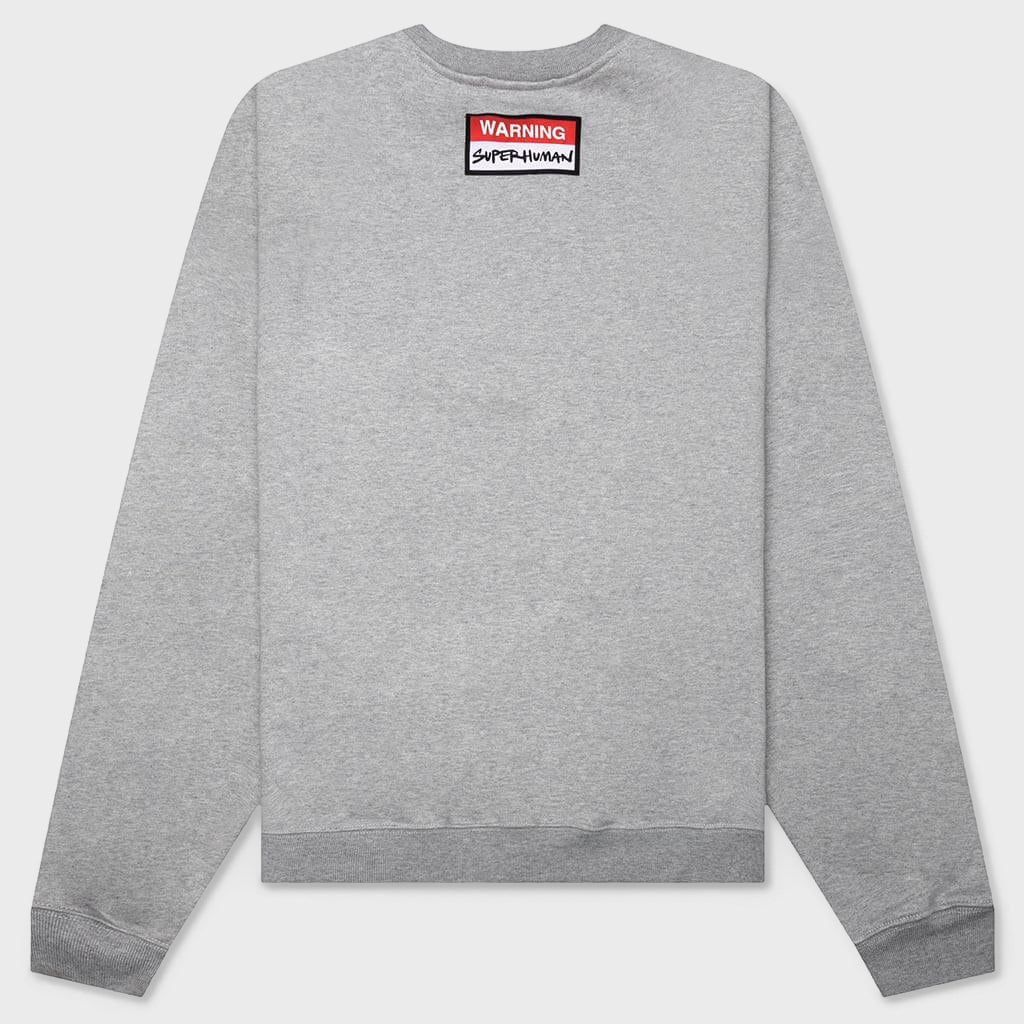 Oversized Planet Crewneck - Heather Grey