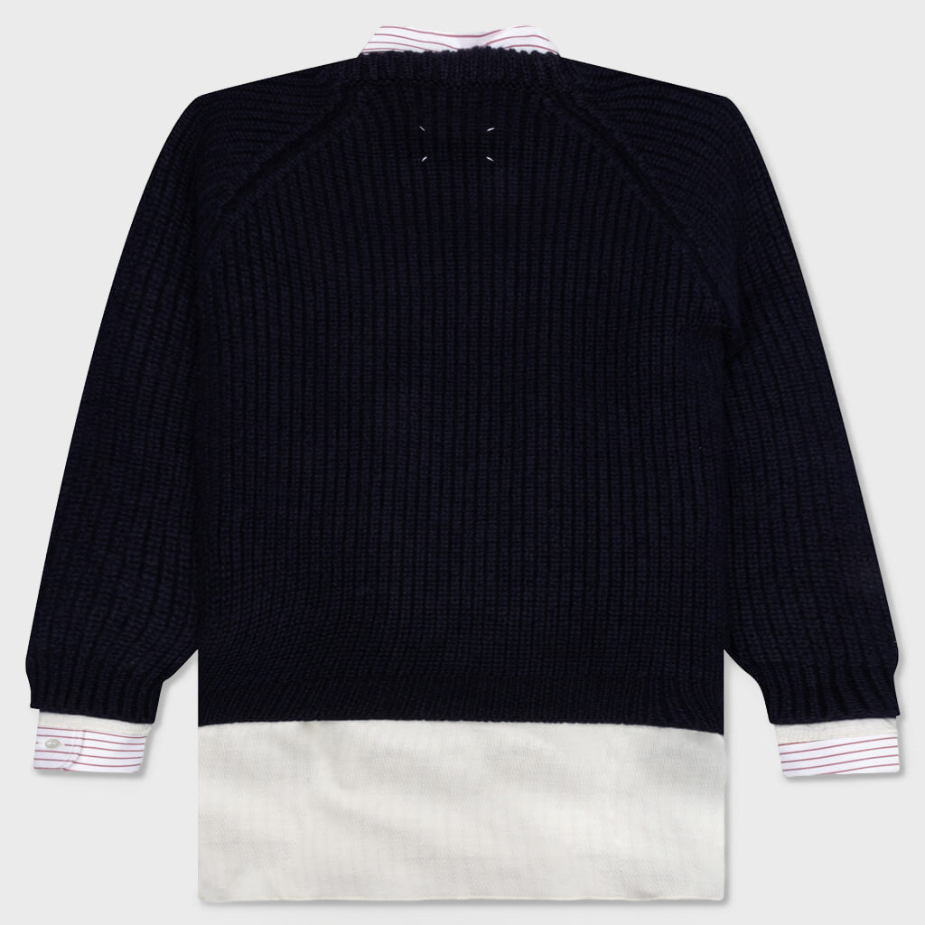 Layered Shirt - White/Midnight