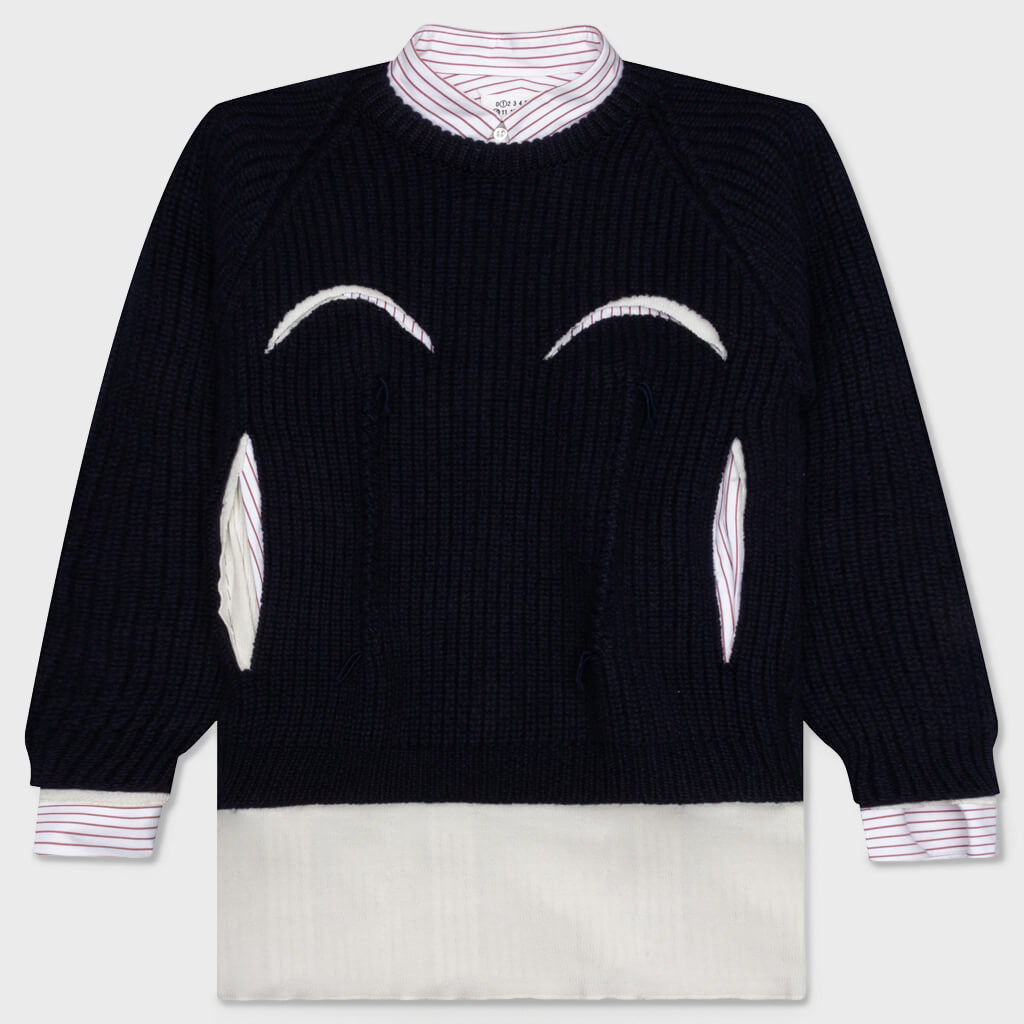 Layered Shirt - White/Midnight