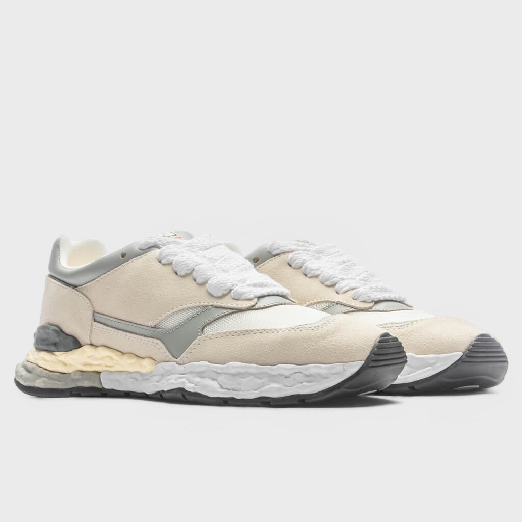 George OG Sole Mix Material Low Top - White