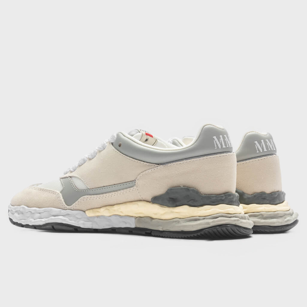 George OG Sole Mix Material Low Top - White