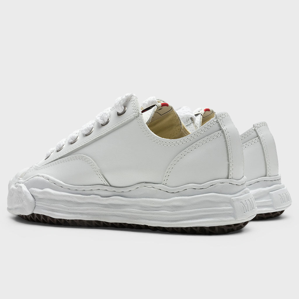 Hank Low OG Sole Toe Cap Leather Sneaker - White