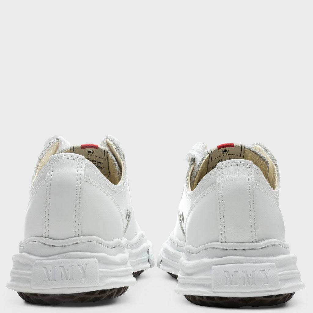 Hank Low OG Sole Toe Cap Leather Sneaker - White
