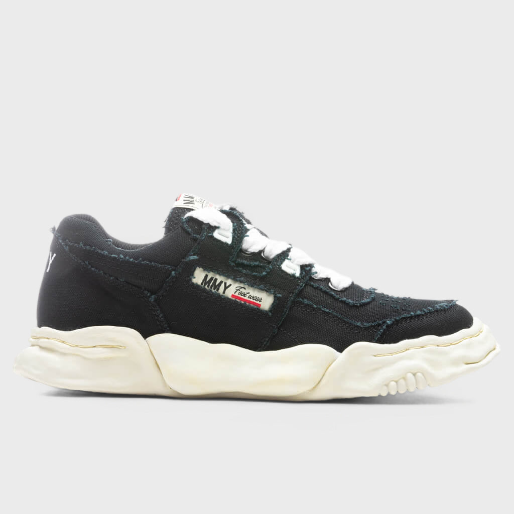 Parker Low OG Sole Canvas Sneaker "Perforated" - Black