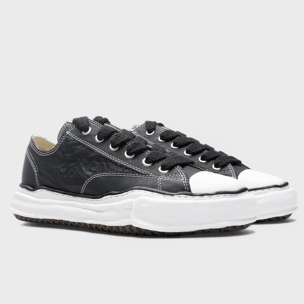 Peterson Low OG Sole Paper Like Leather Sneaker - Black