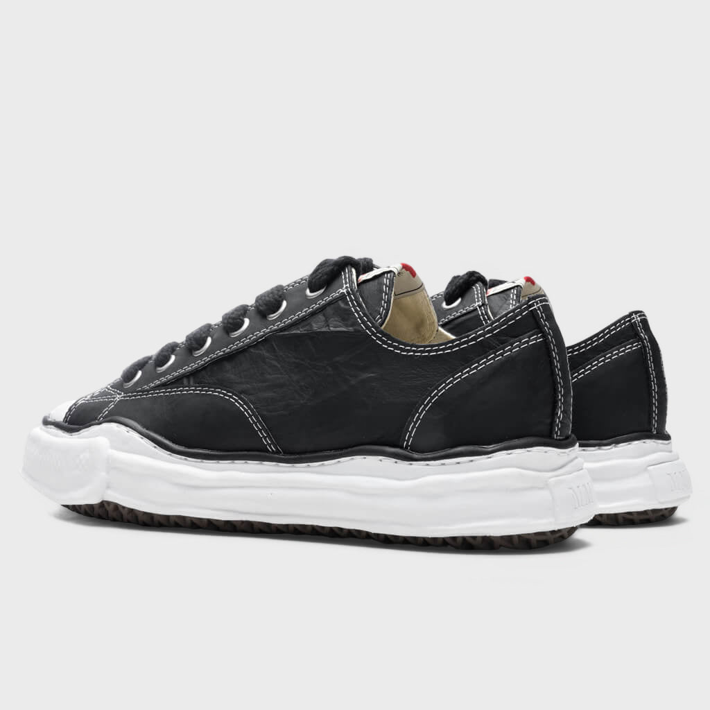 Peterson Low OG Sole Paper Like Leather Sneaker - Black