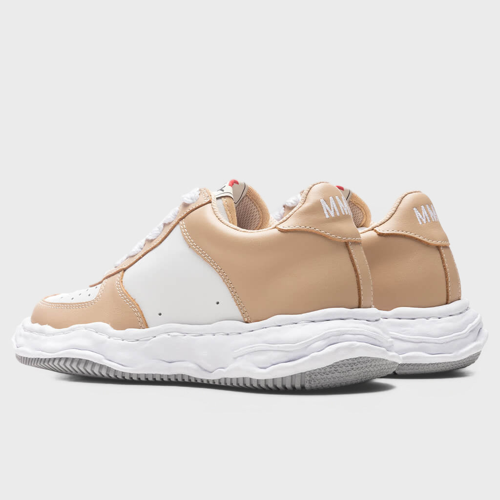 Wayne Low OG Sole Leather Sneaker - Beige/White