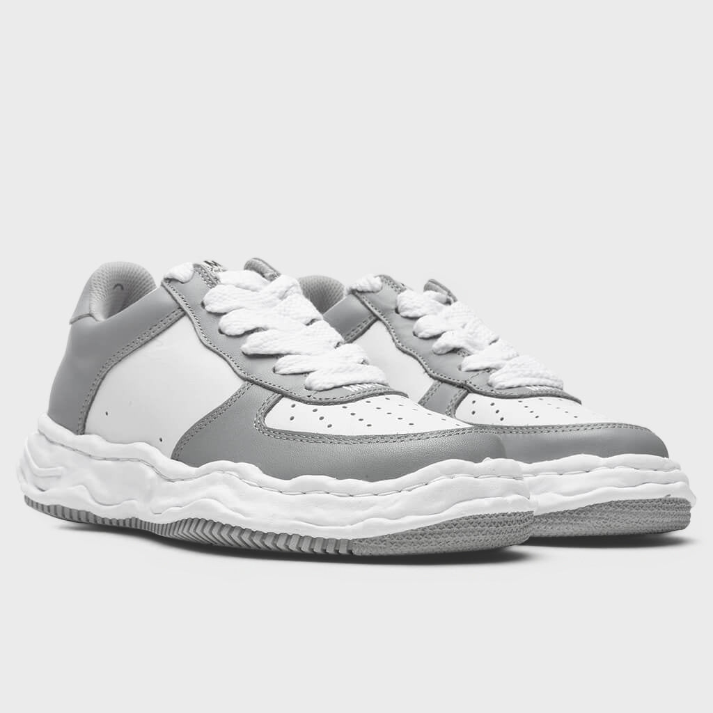 Wayne Low OG Sole Leather Sneaker - Grey/White