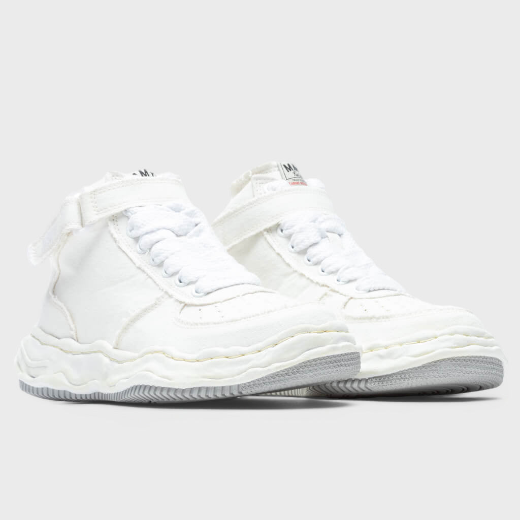 Wayne High OG Sole Washed Canvas Sneaker - White