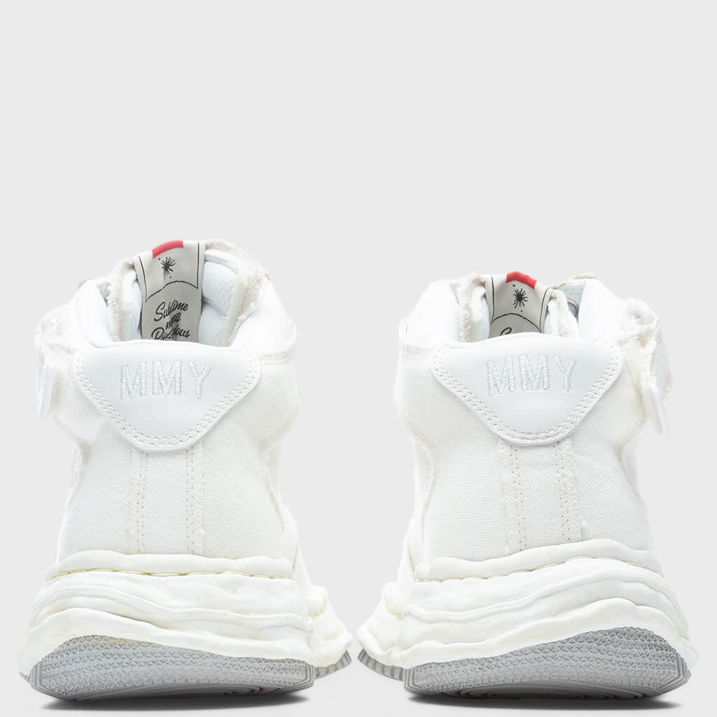 Wayne High OG Sole Washed Canvas Sneaker - White