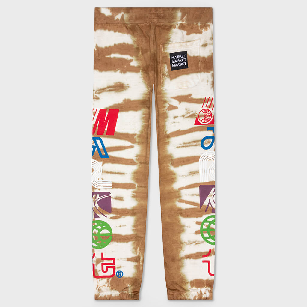 Air Transit Puff Tie-Dye Sweatpants - Brown