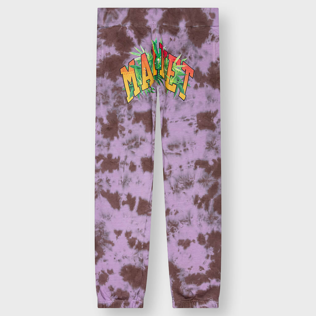 Arc Herbal Remedy Tie-Dye Sweatpants - Purple/Grey/White