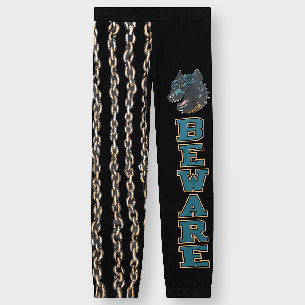 Beware of Dog Sweatpants - Black